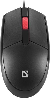 Defender Мышь проводная оптическая Delta MM-523 черн,3D,бесшумная,1,8м
