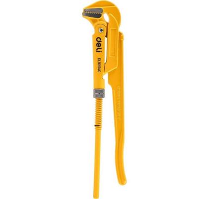 Трубный рычажный ключ №1 с прямыми губками Deli DL105140 315мм, раскрытие губок 0-40мм, сталь Cr-V