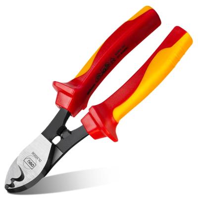 Диэлектрический кабелерез Deli DL515106  160мм, сталь Cr-V, сертификат VDE для работ под напряжением до 1000 В