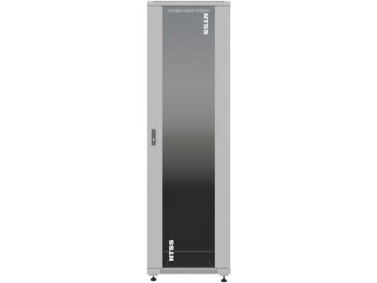 Шкаф серверный NTSS Премиум (NTSS-R22U6060GS) напольный 22U 600x600мм пер.дв.стекл металл 900кг серый IP20 сталь