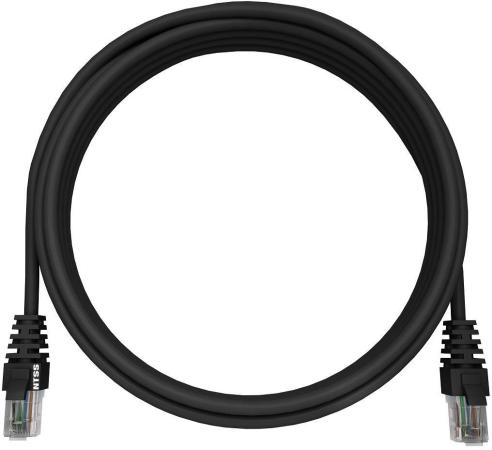 Патч-корд NTSS NTSS-PC-UTP-RJ45-5e-15.0-LSZH-BL NTSS-PC-UTP-RJ45-5E-15.0-LSZH UTP RJ-45 вил.-вилка RJ-45 кат.5E 15м черный LSZH (уп.:1шт) 26AWG