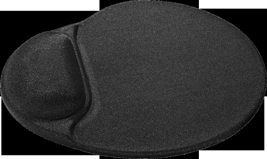 Коврик для мыши Defender гелевый Easy Work (черная лайкра) нескользящ.основа,260х225х5мм