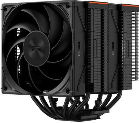 Вентилятор PCCooler RZ620 BK S115X/1200/1700/18XX/AM4/AM5 (8 шт/кор, TDP 265W, 2x120mm PWM FAN, 6 тепловых трубок 6мм, 500-2200RPM, 28-32dBa)