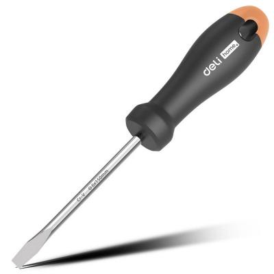 Шлицевая отвёртка &quot;Home Series Gray&quot; Deli HT1106C 6x150мм  Эксклюзивный дизайн. Рукоятка из высококачественного софттач пластика