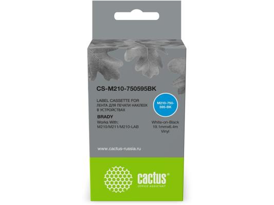 Картридж ленточный Cactus CS-M210-750595BK M210-750-595-BK для Brady M210/M211/M210-LAB