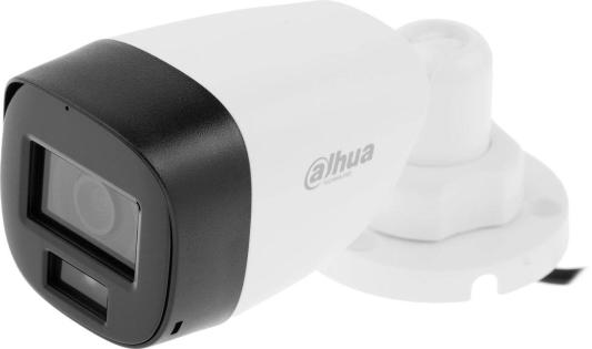 DAHUA DH-HAC-HFW1200CLP-IL-A-0280B-S6 Уличная цилиндрическая HDCVI-видеокамера с интеллектуальной двойной подсветкой 2Мп, объектив 2.8мм, ИК 20м, LED 20м, IP67, корпус: металл, быстрый монтаж