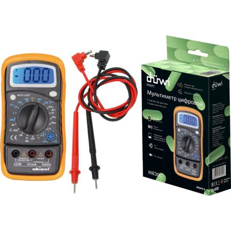 duwi Мультиметр цифровой с противоударным чехлом M830L PROFI, 26044 8