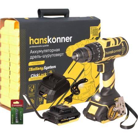 Hanskonner Аккумуляторный шуруповерт HCD1865I