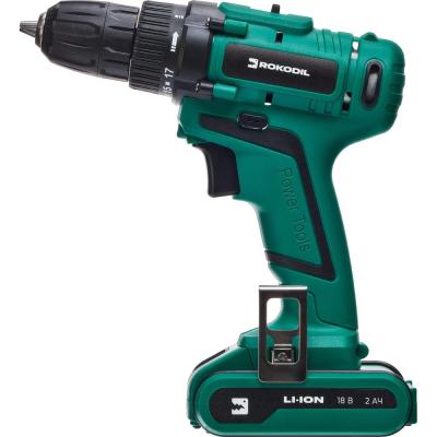 Rokodil Аккумуляторная дрель-шуруповерт Twist 2 Pro 18В/48Нм/2Ач 1045101