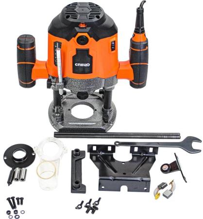 Спец Фрезер универсальный МФУ-2000 (нов дизайн),2000Вт,12000-26000об/мин,6-8-12мм+Маркер +Перчатки трикотажные+Рулетка 5мх18мм СПЕЦ-4038/3385/8058/3601