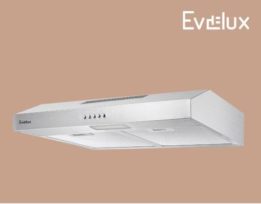 Подвесная вытяжка,60 см,механический контроль,3 скорости работы,производительность 390 м3/ч,LED освещение,3-х слойный аллюминивый фильтр,нержавеющия сталь,595x480x100 мм