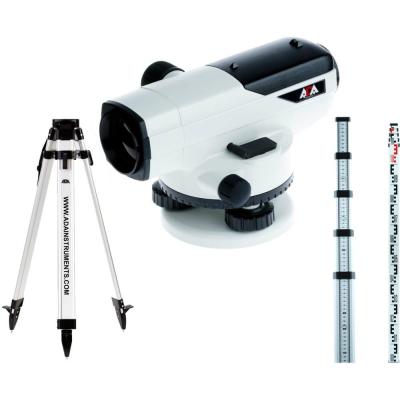 ADA КОМПЛЕКТ Нивелир оптический PROF X32 + Рейка нивелирная телескопическая STAFF 5 + Штатив алюминевый на клипсах Light А00119_К2