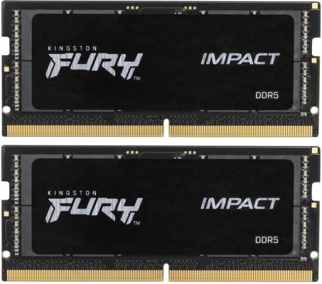 Память оперативная/ Kingston 64GB 5600MT/s  DDR5 CL40 SODIMM (Kit of 2) FURY Impact PnP