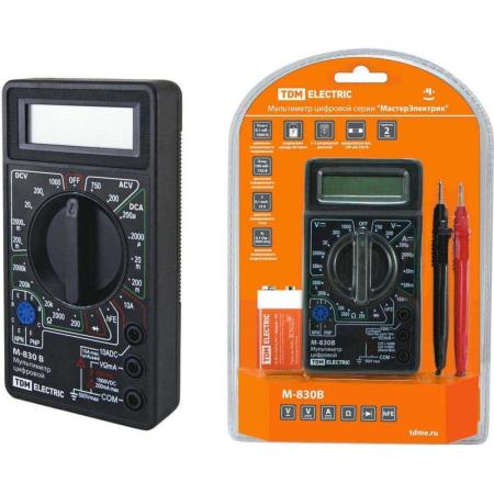TDM Мультиметр цифровой серия "МастерЭлектрик" М-830В SQ1005-0001