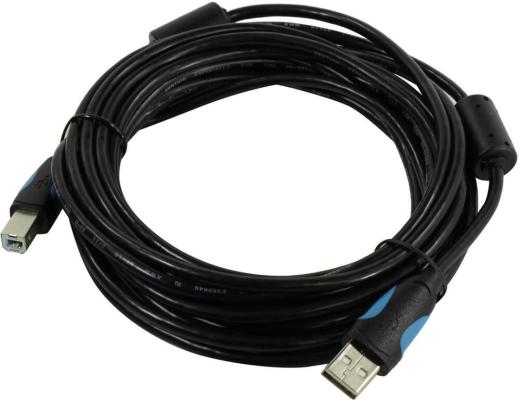 Кабель Vention USB 2.0 AM/BM  - 5м. Черный