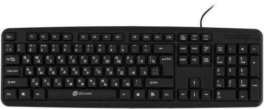 Клавиатура Оклик 180M черный USB (943626)