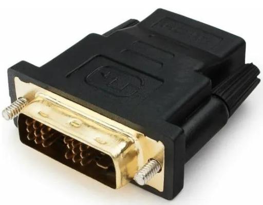 Bion Переходник HDMI-DVI 19F/19M (мама-папа), позолоченные контакты, черный [BXP-A-HDMI-DVI-2]
