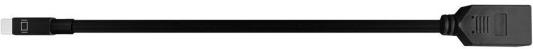 Bion Переходник с кабелем Display Port - mini Display Port, DP20F/mDP20M, длина кабеля 15см, черный [BXP-A-DP-mDP]