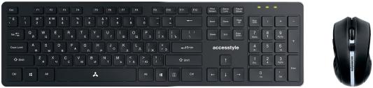 Клавиатура AccesStyle KM201-ORE Dark Gray Black Радио