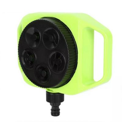 Дождеватель-разбрызгиватель круговой 5-ти позиционный Deli DL581300 5 режимов распыления, площадь орошения до 310кв.м, корпус из ударопрочного пластика