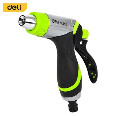 Пистолет-распылитель поливочный Deli DL8763 3 режима распыления, прорезиненная рукоять, корпус из алюминиевого сплава