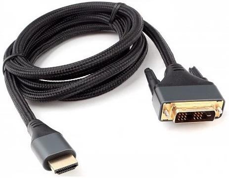 Cablexpert Кабель HDMI-DVI , 4K, 19M/19M, 1.8м, single link, пакет (CC-HDMI-DVI-4K-6)