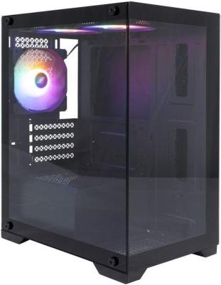 1STPLAYER MIKU Mi2 Black / mATX / 3x120mm LED fans / Mi2-BK-3F1