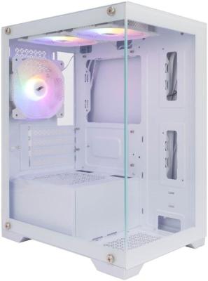1STPLAYER MIKU Mi2 White / mATX / 3x120mm LED fans / Mi2-WH-3F1-W