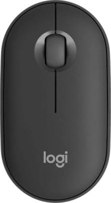 Мышь Logitech Pebble M350S графитовый оптическая (1000dpi) silent беспроводная BT/Radio USB (2but)