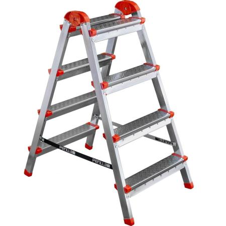 Perilla Стальная 4 ступенчатая двухсторонная стремянка ЯРУС 122404