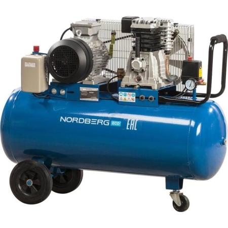 NORDBERG Компрессор поршневой с ременным приводом, объем 100 л ECO NCE100/520