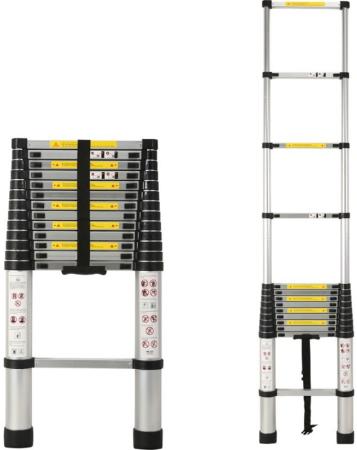 WORKY Лестница телескопическая 4,8 м, 14 ступеней, ARD128092