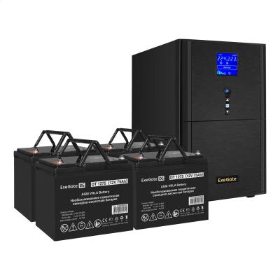 Комплект ИБП Exegate SineTower SZ-3000.LCD.AVR.3SH.1C13.RJ.USB 3000VA