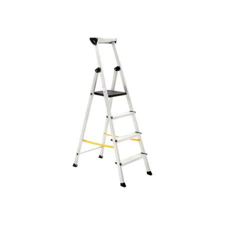 Inforce алюминиевая стремянка с алюминиевым лотком 4 ступени СП-01-04