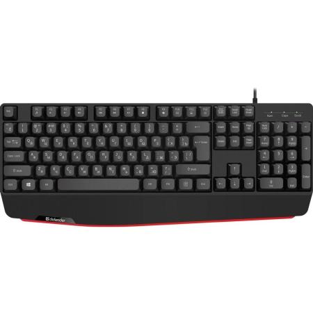 Клавиатура DEFENDER ATOM HB-546 черная (USB, 104 кл.)