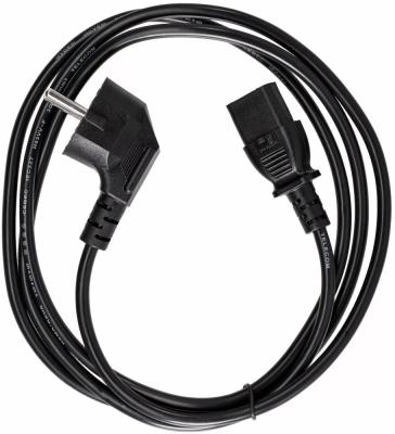 Кабель/ Кабель комп - розетка 220V EU (угловой)<VDE> 3GX0,75mm2, 1,8m, медь, Telecom <TY021-CU0.75-1.8M>