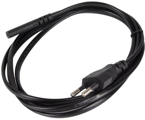 Кабель/ Кабель для аудио-видео техники IEC-320-C7, 2-pin 1,8m ,черный, iOpen<ACE023-1.8M>