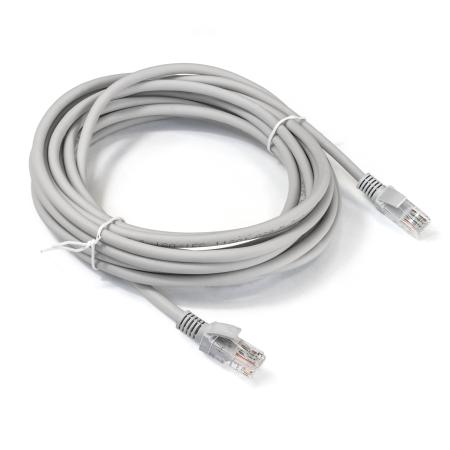 Патч-корд LSZH ExeGate UTP-RJ45-RJ45-5e-10M-LSZH-GY, UTP, cat.5e, 10м, серый