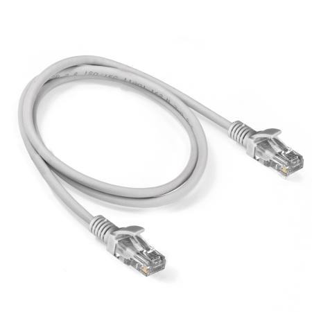 Патч-корд LSZH ExeGate UTP-RJ45-RJ45-5e-1M-LSZH-GY, UTP, cat.5e, 1м, серый