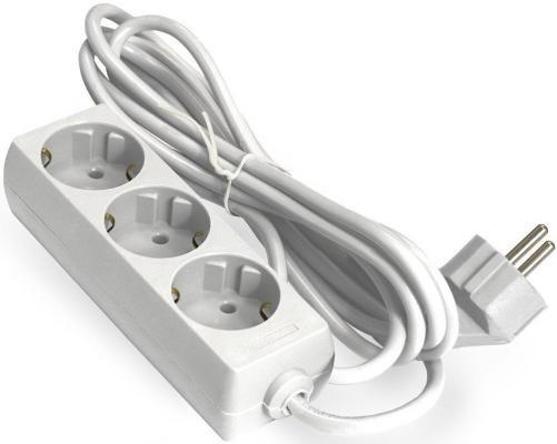 Удлинитель ExeGate ECE-3-3W (3 евророзетки с заземлением, 3м, белый)
