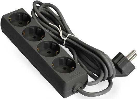 Удлинитель ExeGate ECE-4-1.8B (4 евророзетки с заземлением, 1.8м, черный)