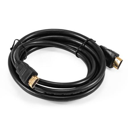 Кабель HDMI ExeGate EX-CC-HDMI2-2.0 (19M/19M, v2.0, 2,0м, 4K UHD, Ethernet, позолоченные контакты)