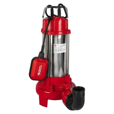 QUATTRO ELEMENTI Насос фекальный Sewage 2500F Ci-Cut (2500 Вт, 30000 л/ч, грязевой, 17 м, 22 кг, чугун, с НОЖОМ) ПРОФ 909-099