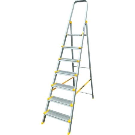 Алюмет Стремянка алюминиевая профессиональная, анодированная, ширина ступени 130 мм. 7 ст. АS707