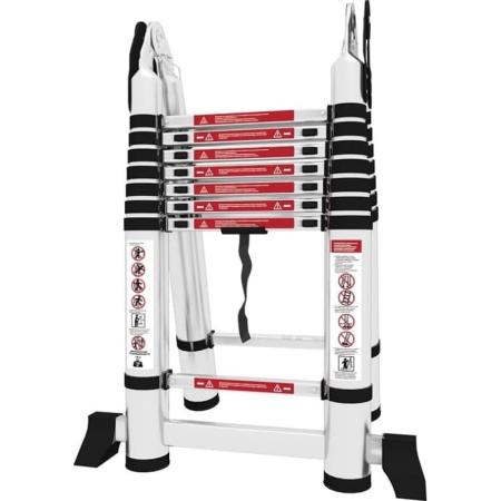 Телескопическая лестница-стремянка Сорокин 24.28 14 ступеней