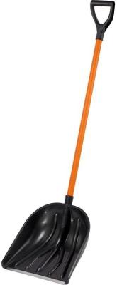 Cicle Лопата снеговая пластиковая "Купец" с алюм. планкой, мет. черенком и V-ручкой 4607156366996