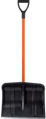 Cicle Лопата снеговая пластиковая "Витязь" с алюм. планкой, металл. черенком и V-ручкой 4607156366934