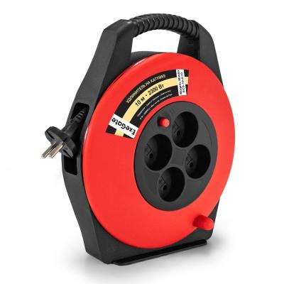 Удлинитель на катушке ExeGate Master ECS-10-2-10 (4 евророзетки, IP20, 10м, защита от детей, защита от перегрузки, 2х0,75мм2, 10А/2.3кВт)