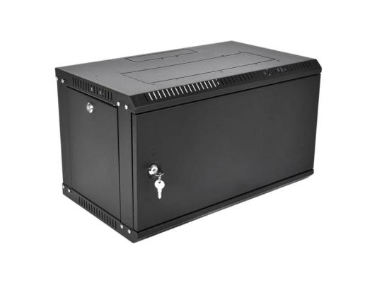 ЦМО Шкаф телекоммуникационный настенный разборный ЭКОНОМ 6U (600  350) дверь металл, цвет черный
