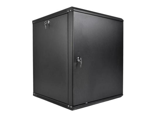ЦМО Шкаф телекоммуникационный настенный разборный ЭКОНОМ 18U (600  650) дверь металл, цвет черный